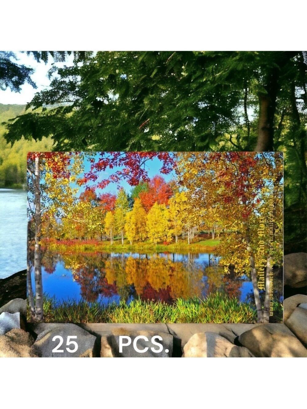 25 10X13 Poly Mailers Autumn Lake Shipping Envelopes PRICE IS FIRM Fall - Picture 8 of 9